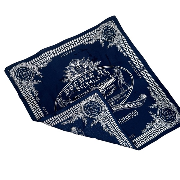 RRL Ralph Lauren Vintage Banadana - Navy Rare - Picture 2 of 3